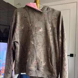 Dairy boy Camouflage Hoodie with Pink lettering